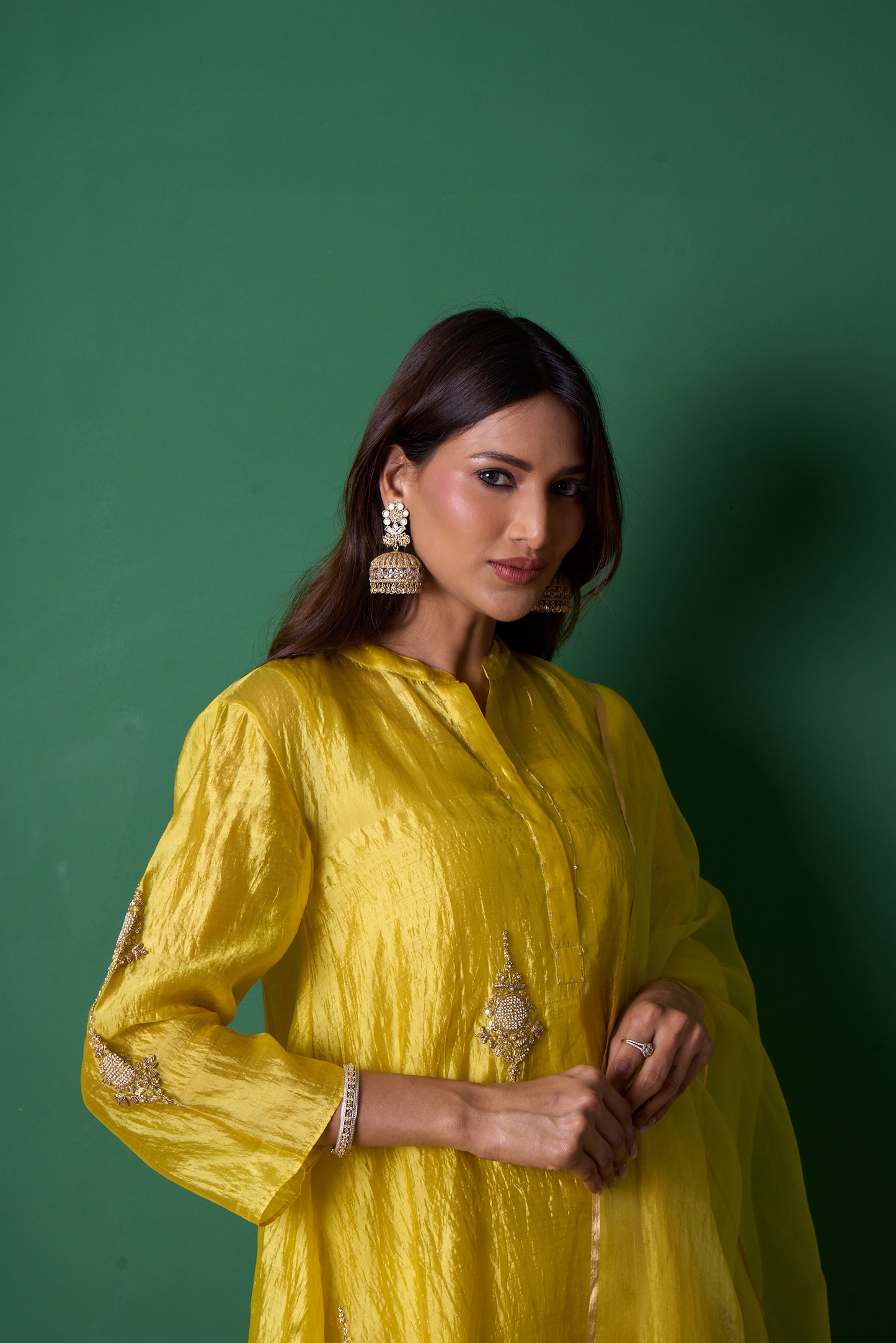 Paradise Yellow Kurta (Set of 2)