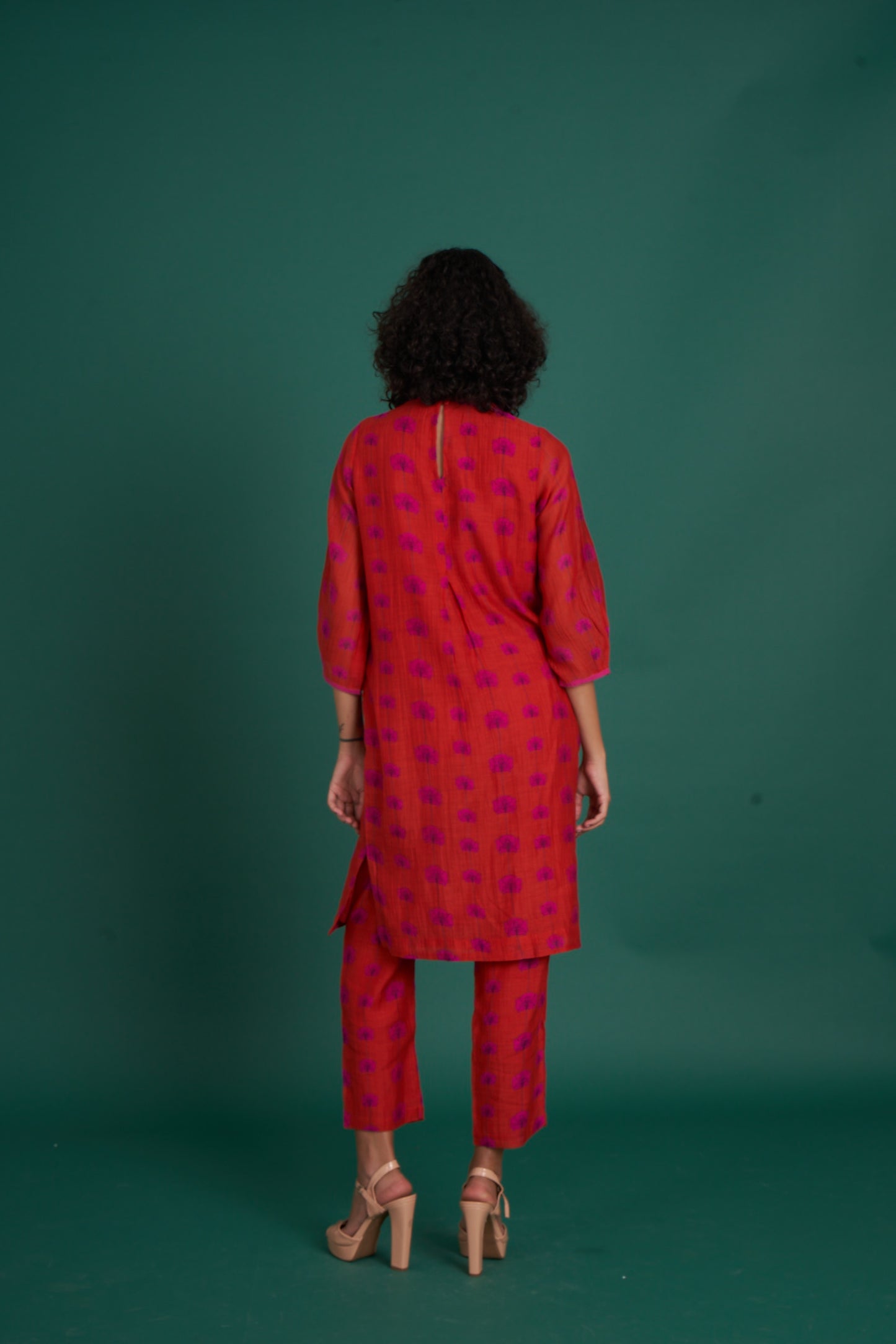 Juana Red pink Kurta (Set of 2)