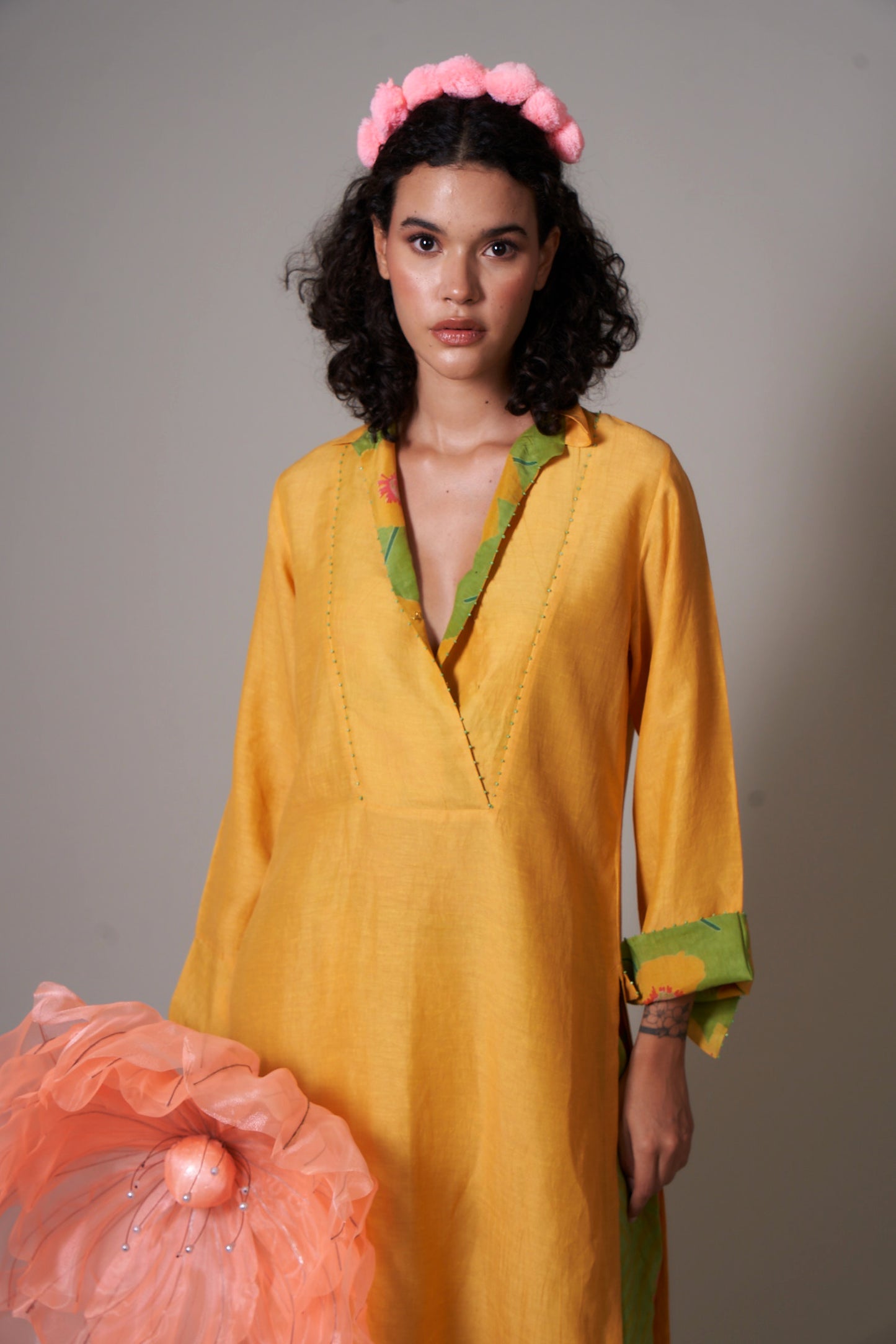 Botan Mustard Co-ord Set (Set of 2)