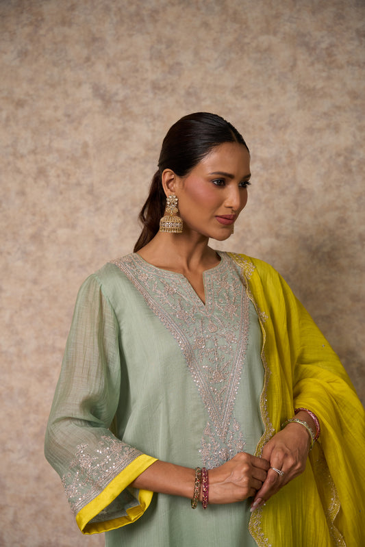 Glory Sage Kurta (Set of 3)