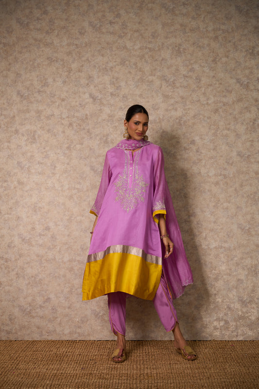 Glory Lilac Kurta (Set of 3)