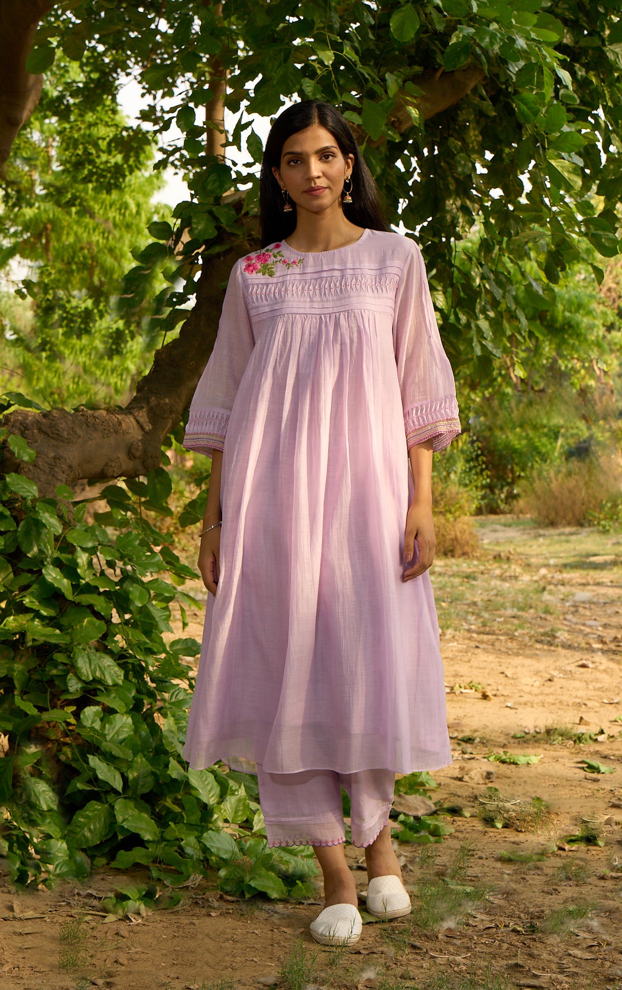 Maina Lilac Kurta  (Set of 2)