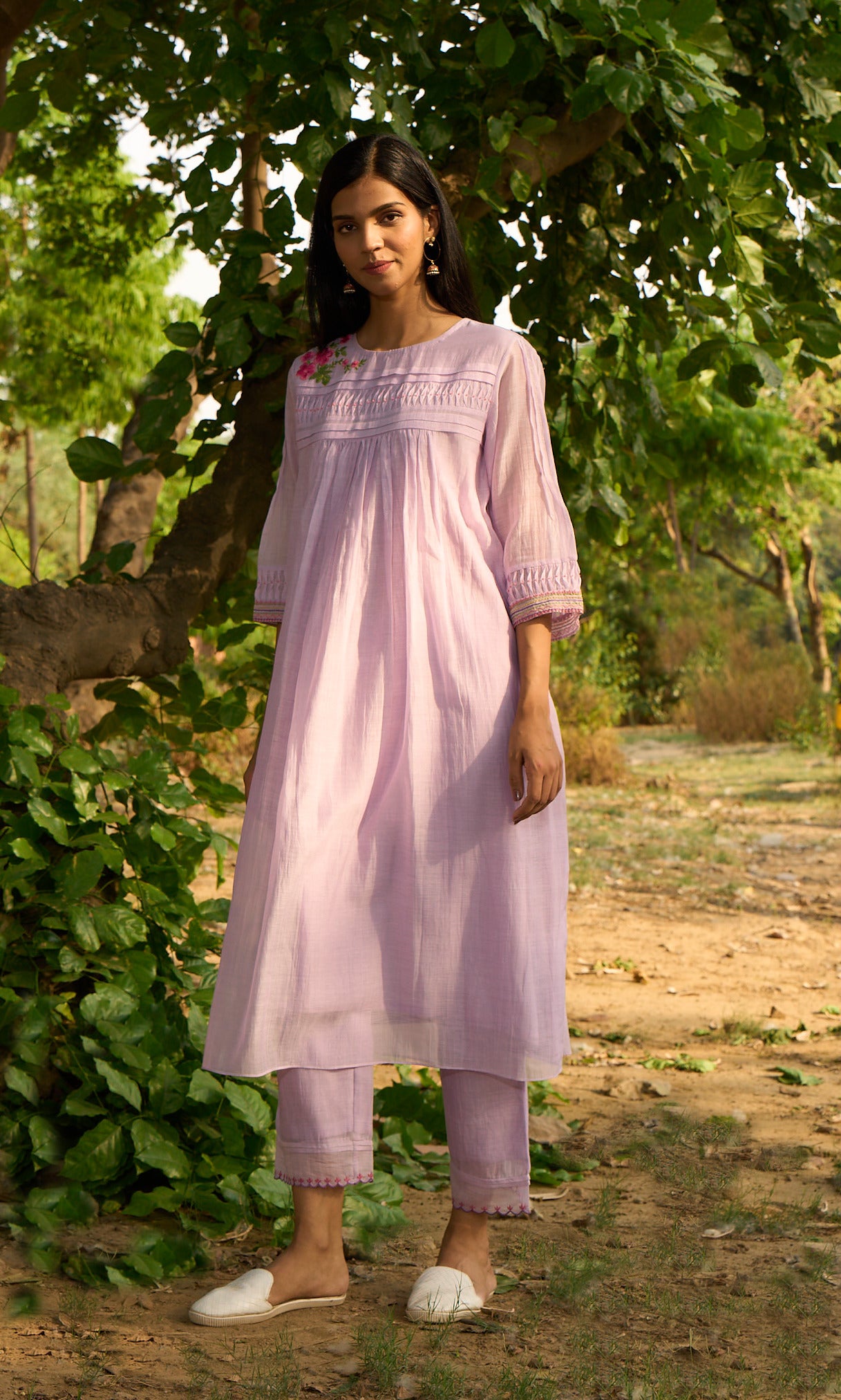 Maina Lilac Kurta  (Set of 2)