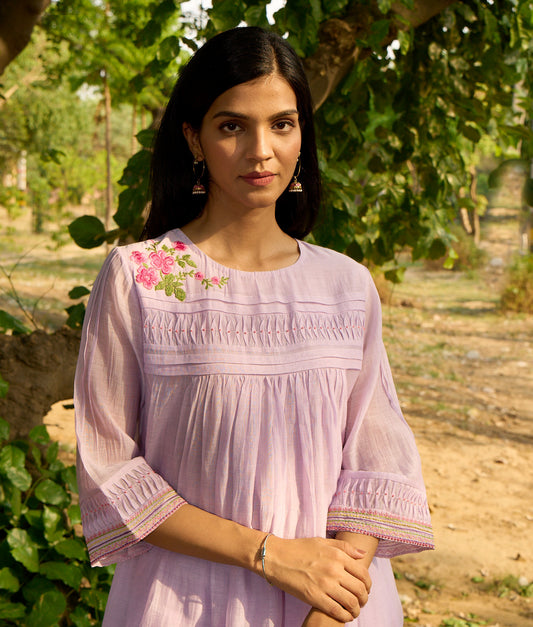 Maina Lilac Kurta (Set of 2)