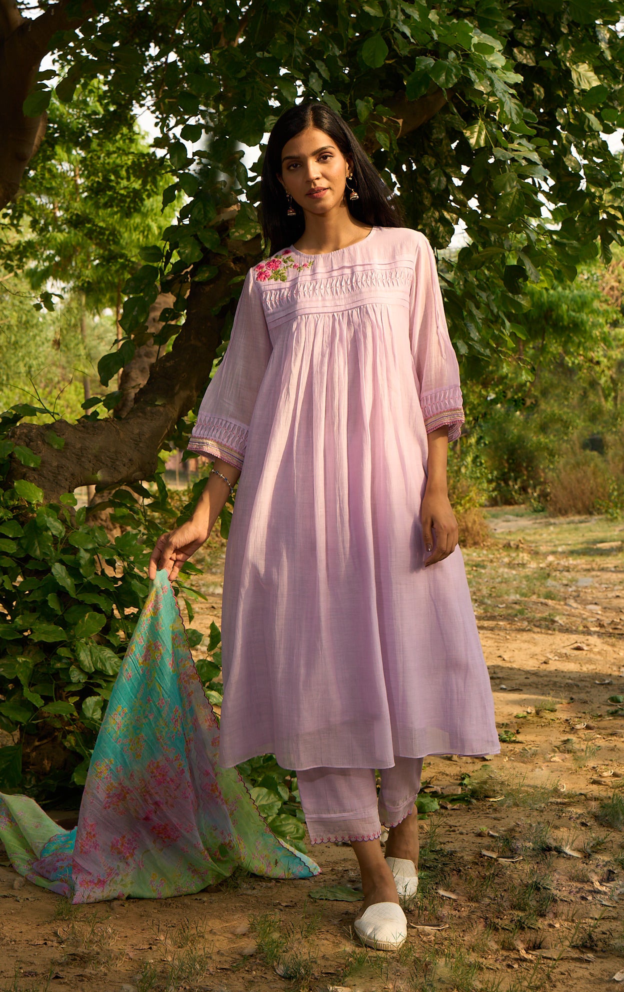 Maina-KBD Lilac Kurta  (Set of 3)