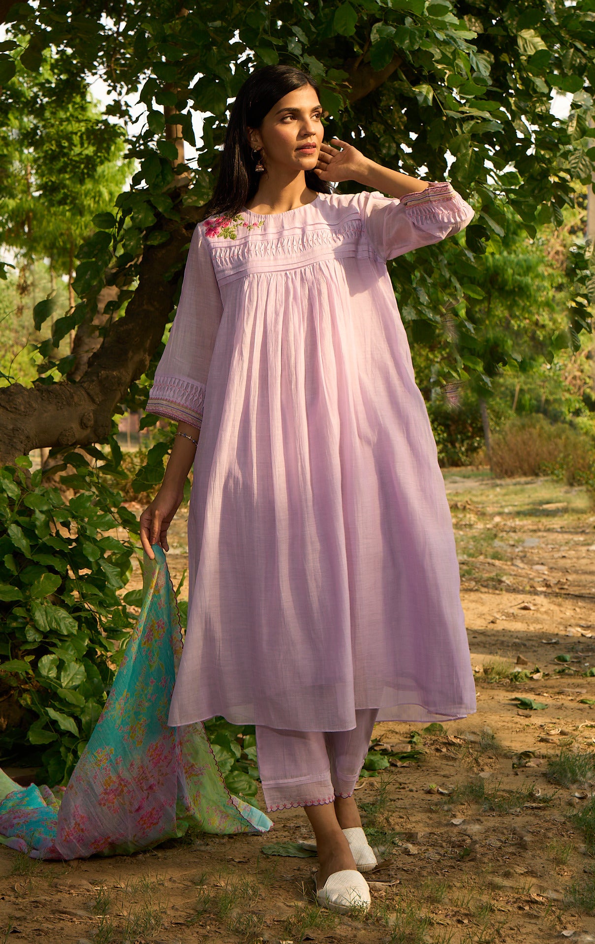 Maina-KBD Lilac Kurta  (Set of 3)