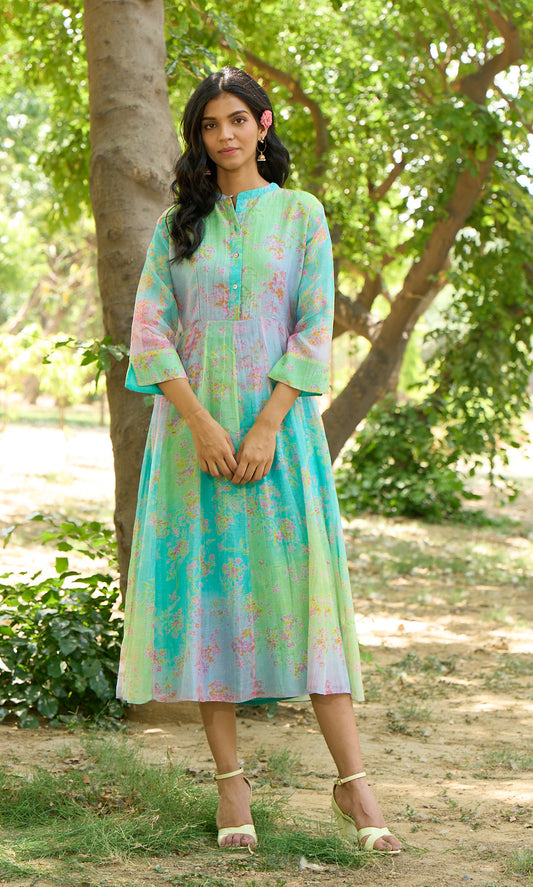 Jay Turquoise Dress (Set of 1)