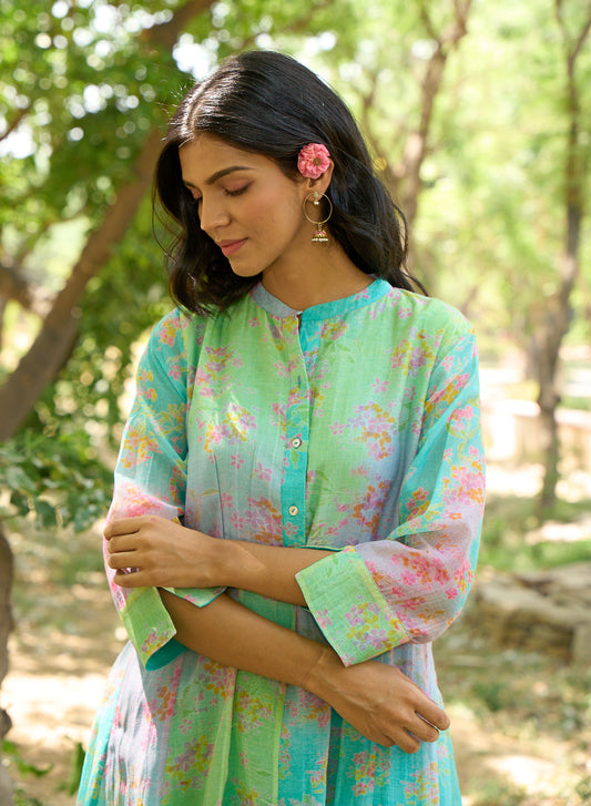 Jay Turquoise Dress (Set of 1)