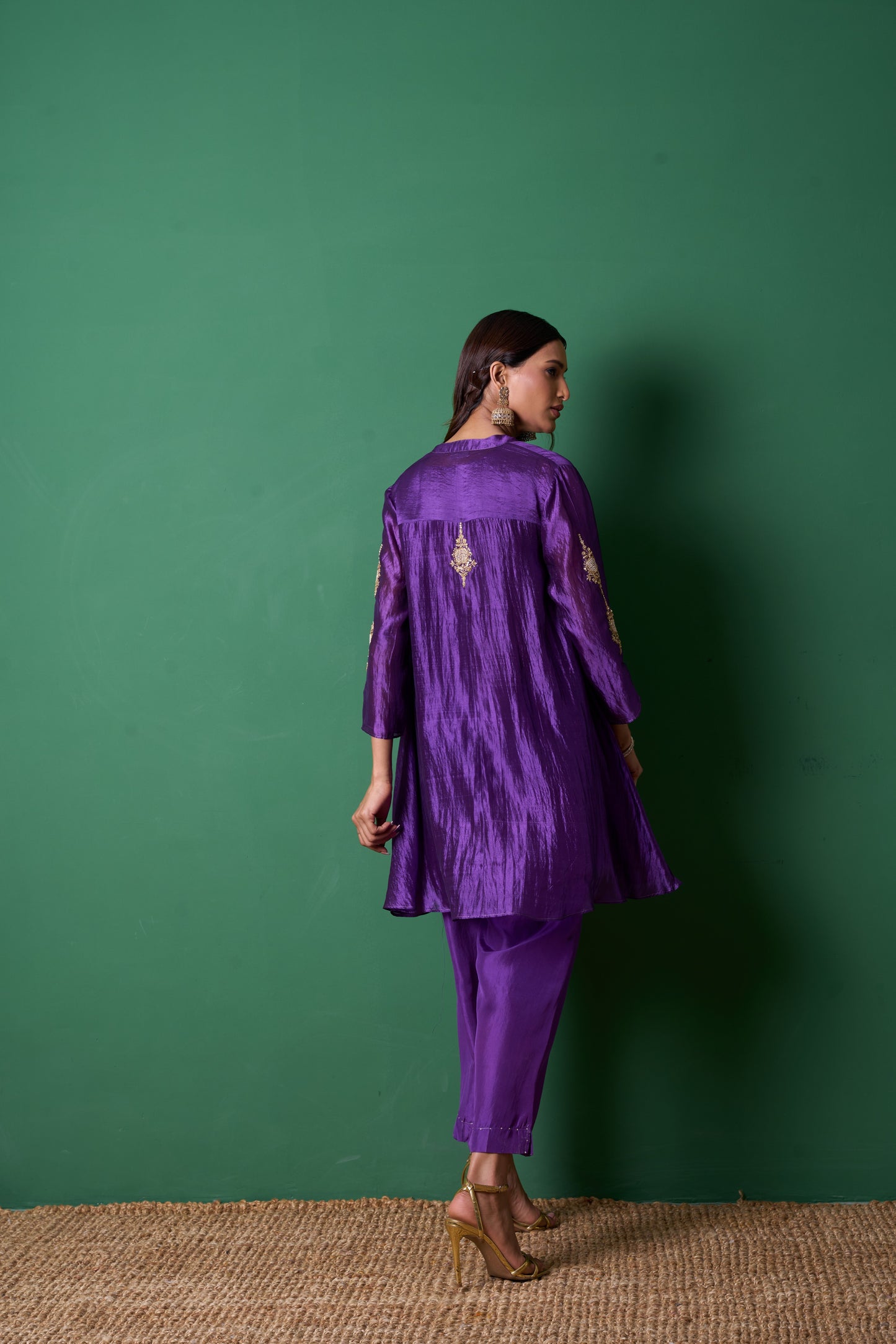 Paradise Purple Kurta  (Set of 2)