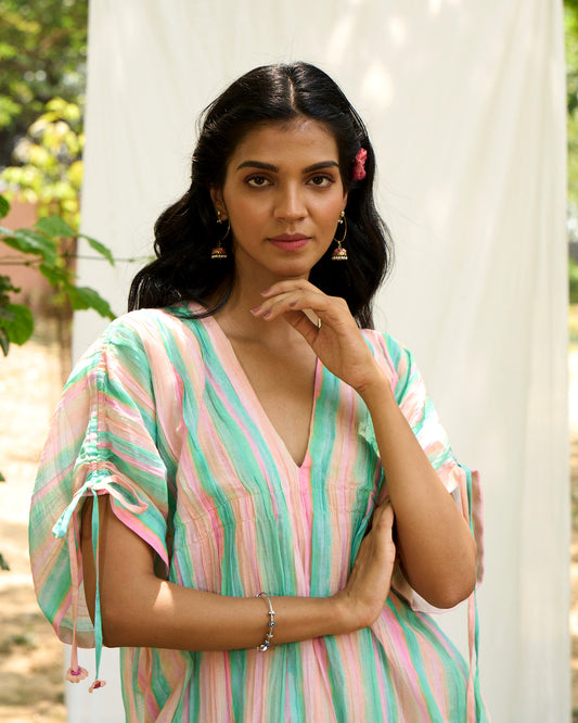 Hummingbird Peach Kurta (Set of 2)