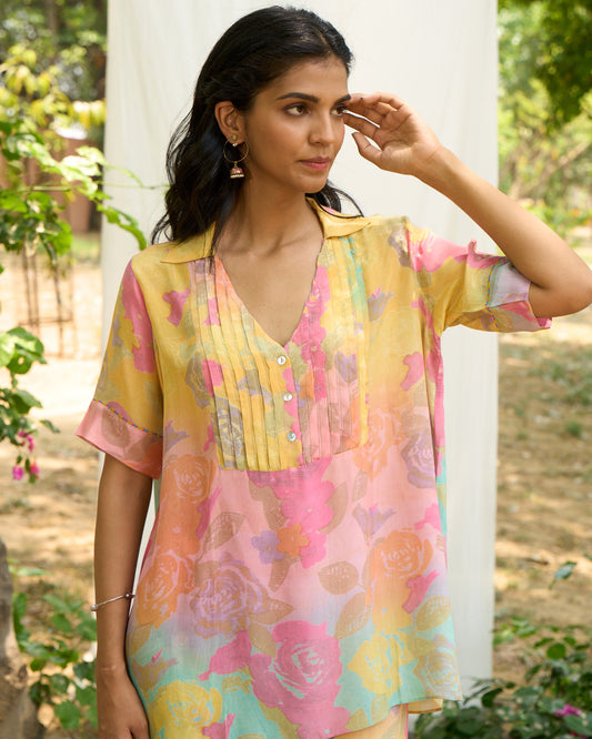 Robin Peach Kurta  (Set of 2)