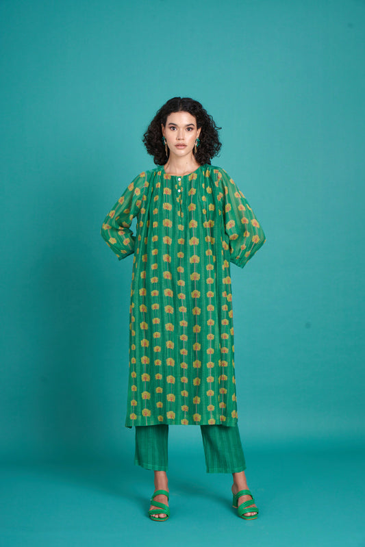 Bela Emerald Kurta  (Set of 2)