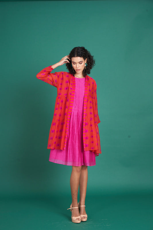 Zina Red Pink Jacket-Top (Set of 2)