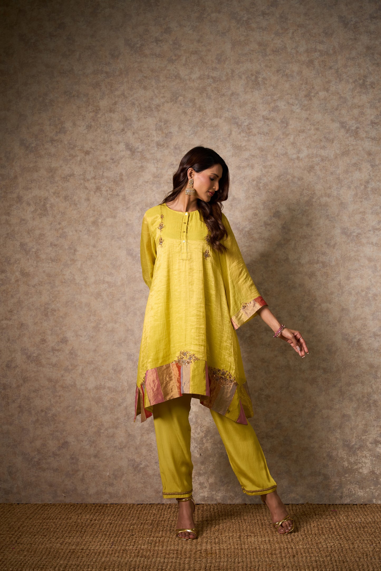 Zing Yellow Kurta  (Set of 2)