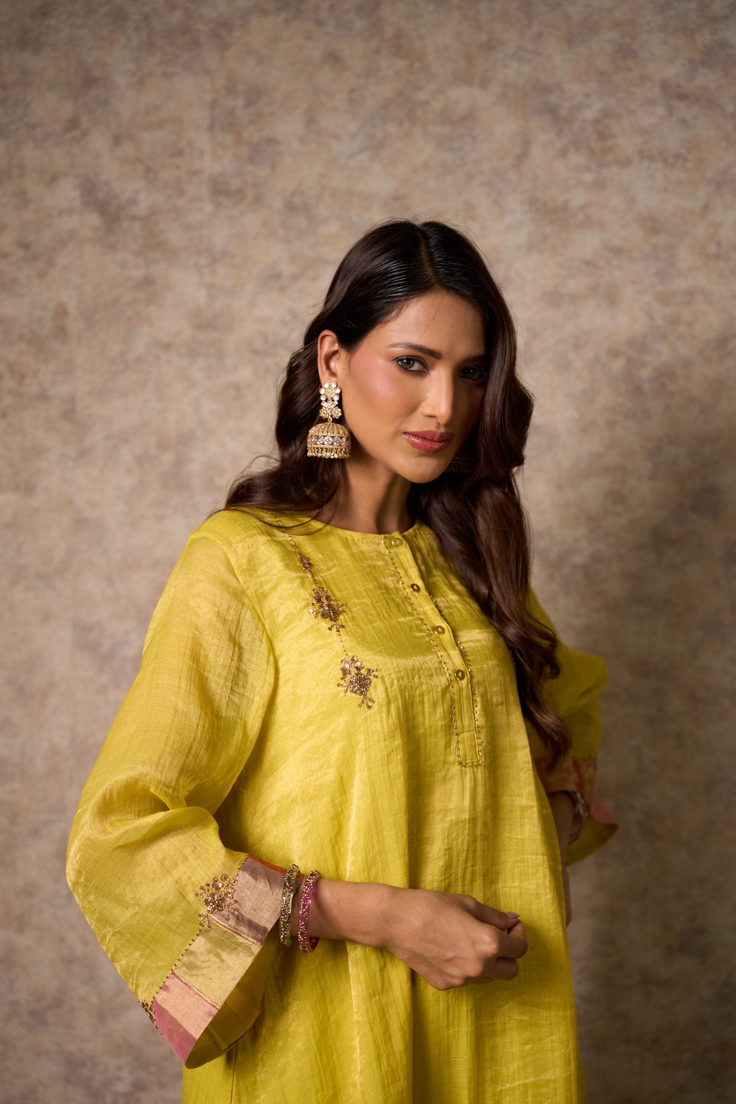 Zing Yellow Kurta  (Set of 2)