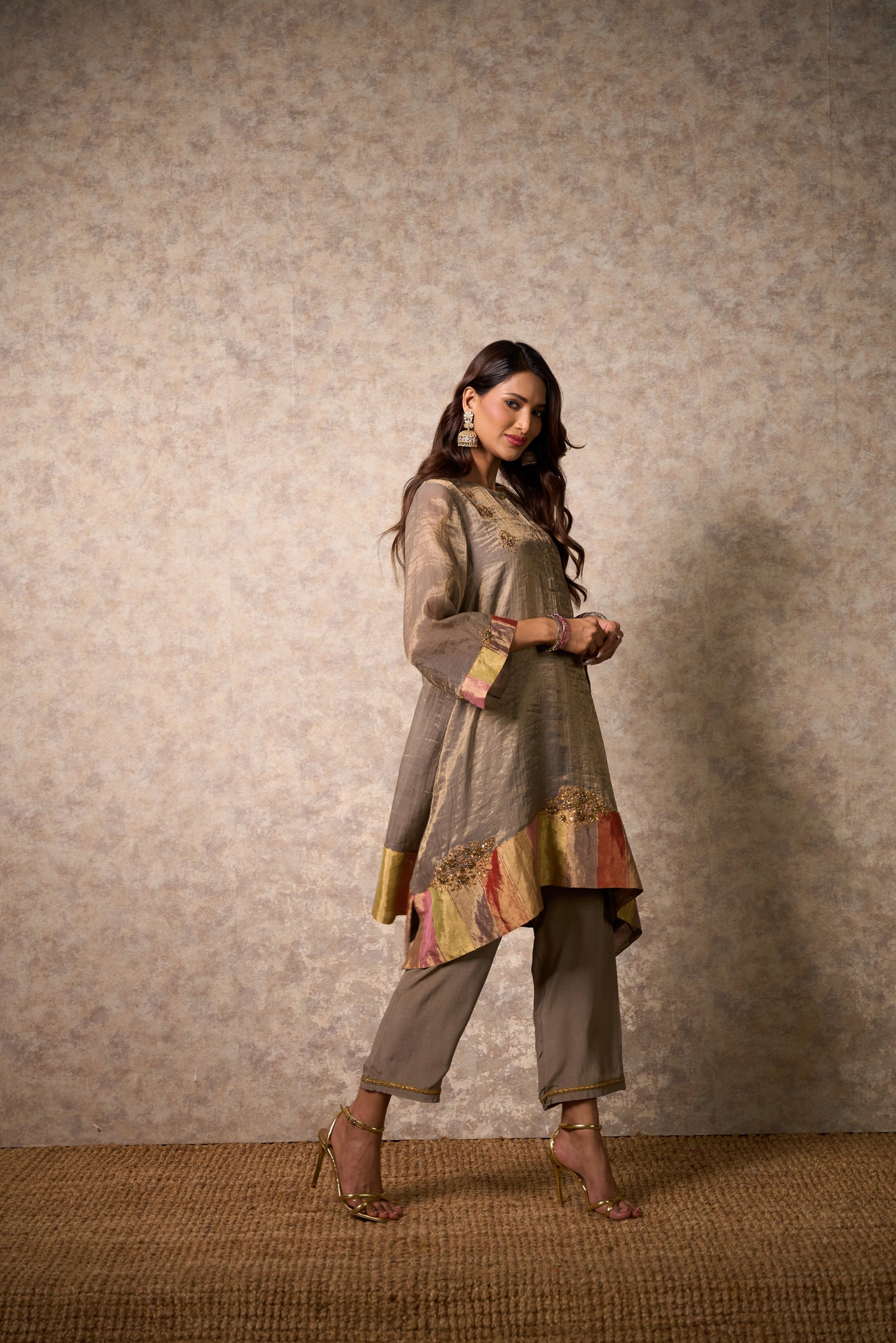 Zing Grey Kurta  (Set of 2)