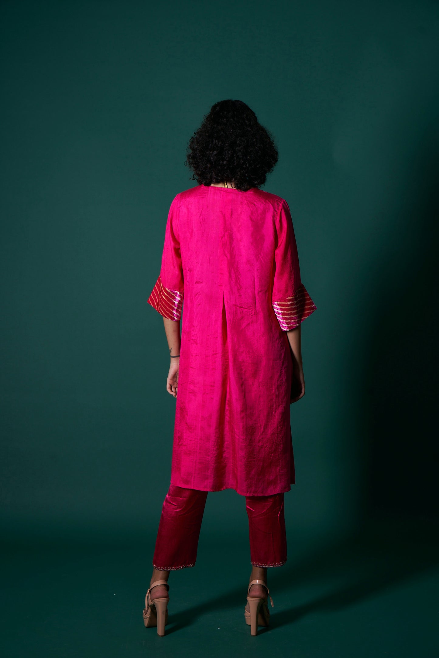 Jess Pink Kurta  (Set of 2)