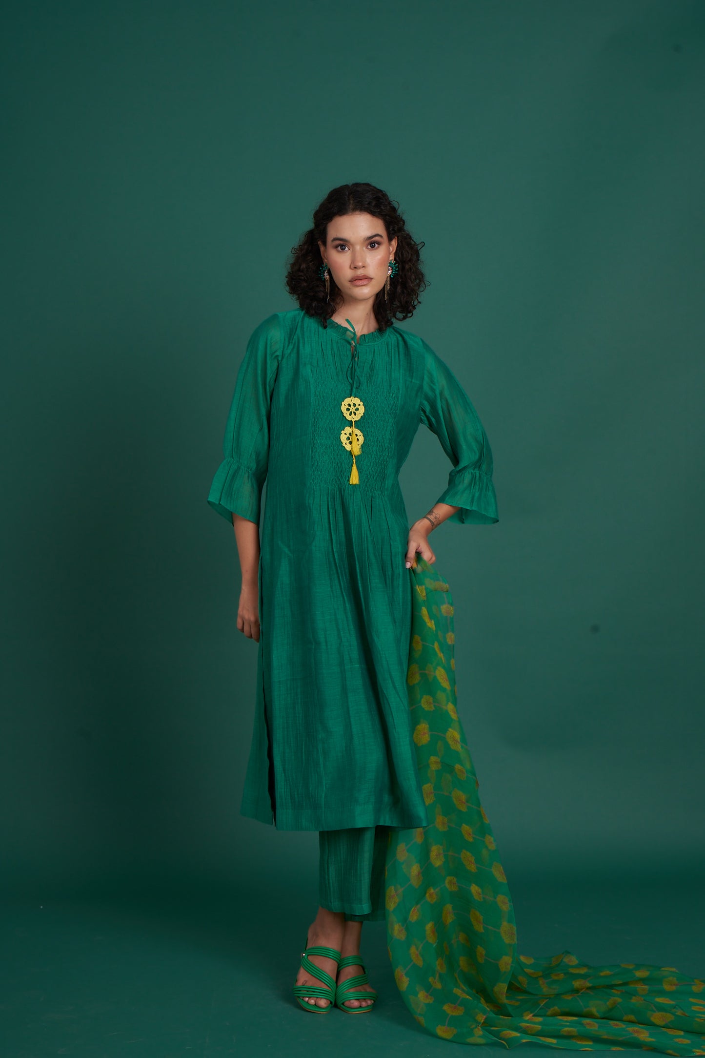 Orina Emerald Kurta  (Set of 2)