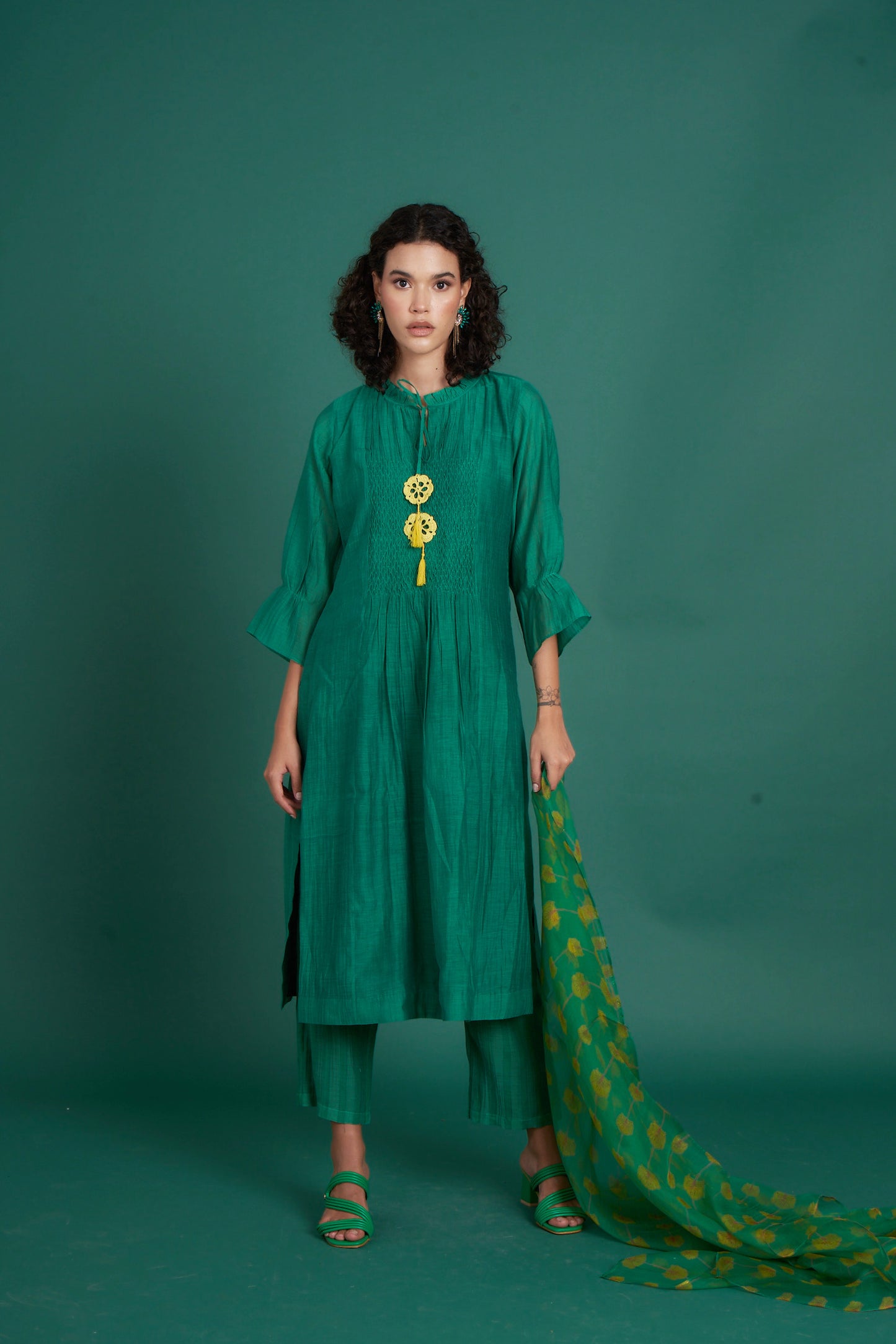 Orina Emerald Kurta  (Set of 2)