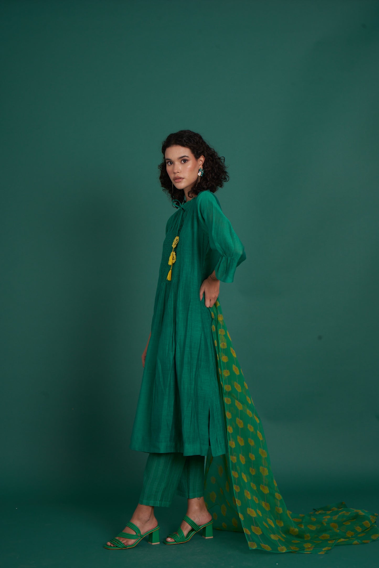 Orina Emerald Kurta  (Set of 2)