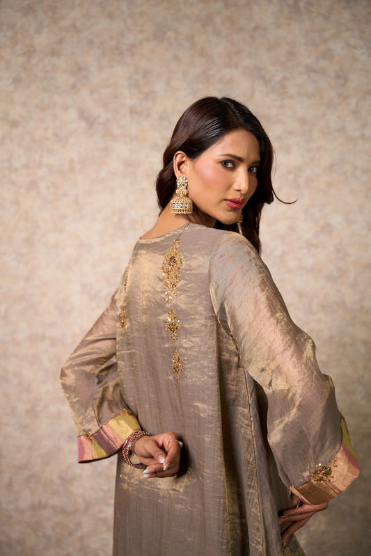 Zing Grey Kurta  (Set of 3)
