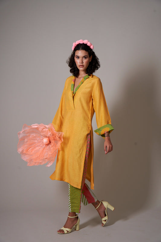 Botan Mustard Co-ord Set (Set of 2)