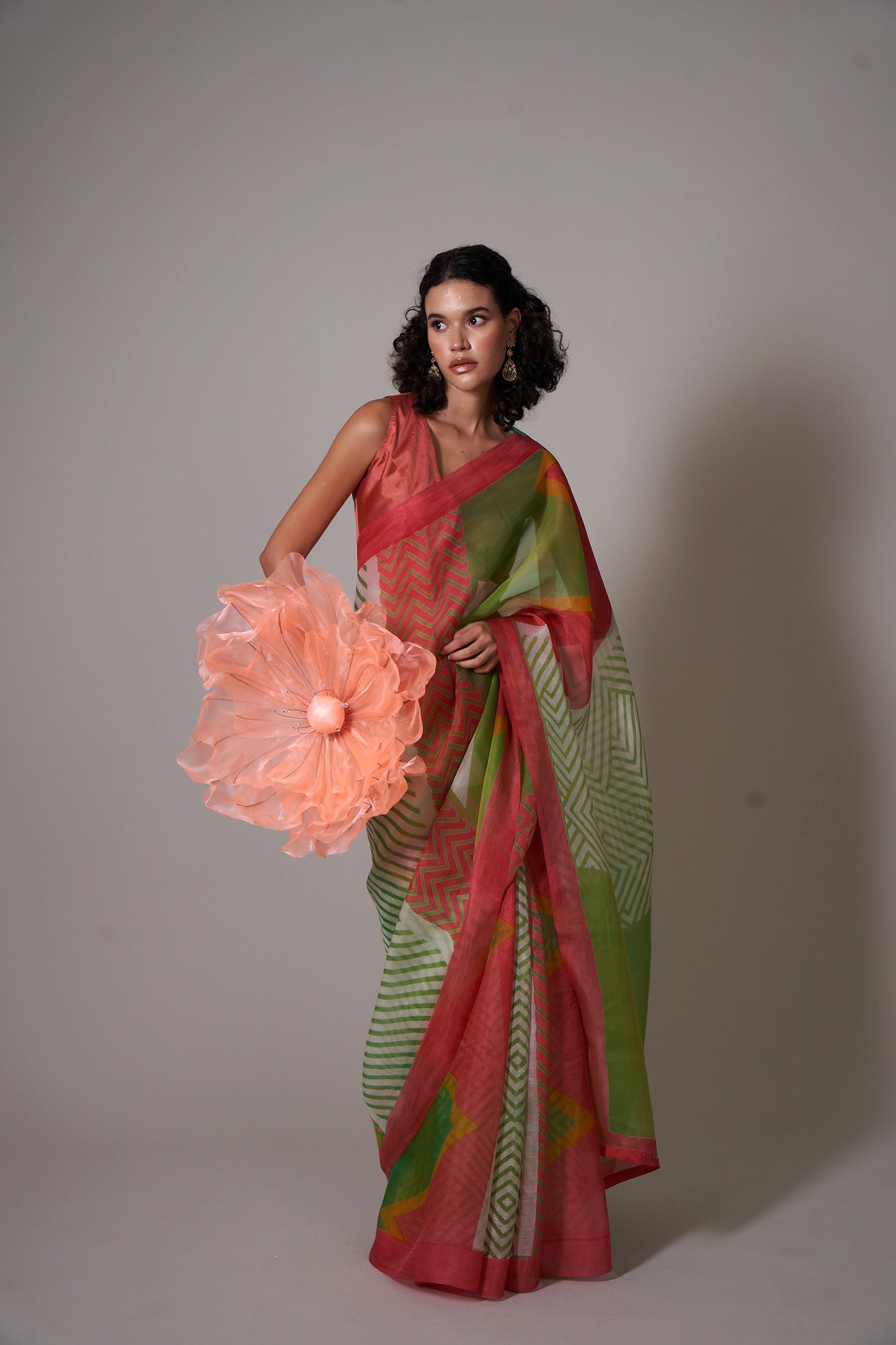 KESHI Multi-Colour Saree  (Set of 2)