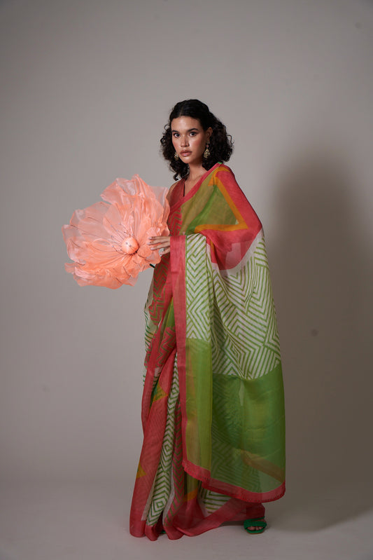 KESHI Multi-Colour Saree  (Set of 2)