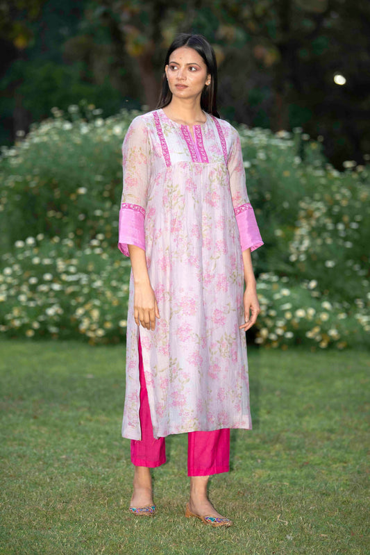 Lavender Lilac Kurta & Pants Set