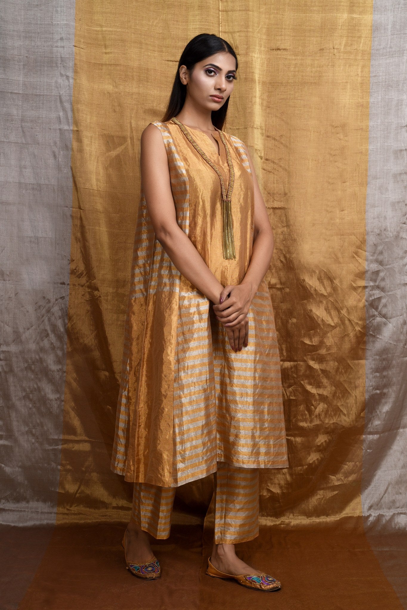 Jazz Gold Kurta & Pant Set