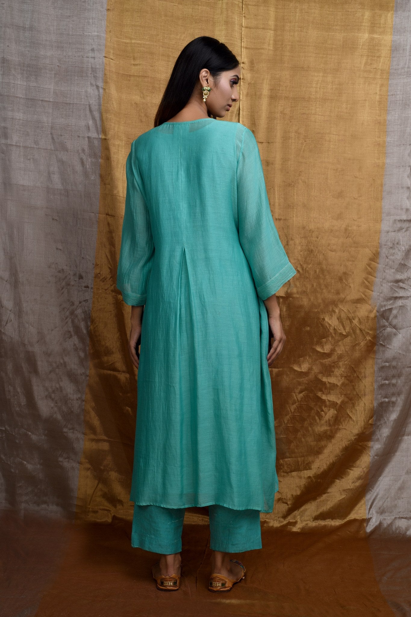 Eternal Light Turqoise Kurta & Pant Set