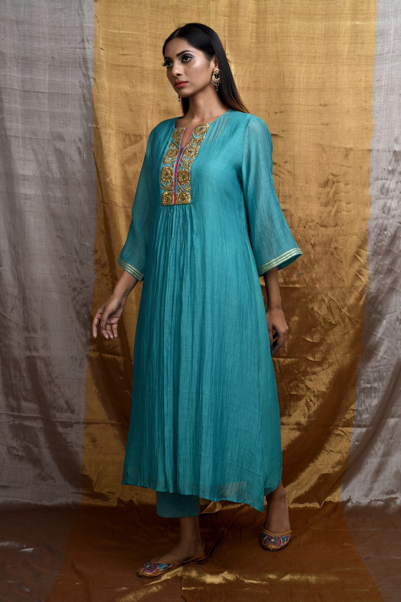 Lure Light Turqoise Kurta Set