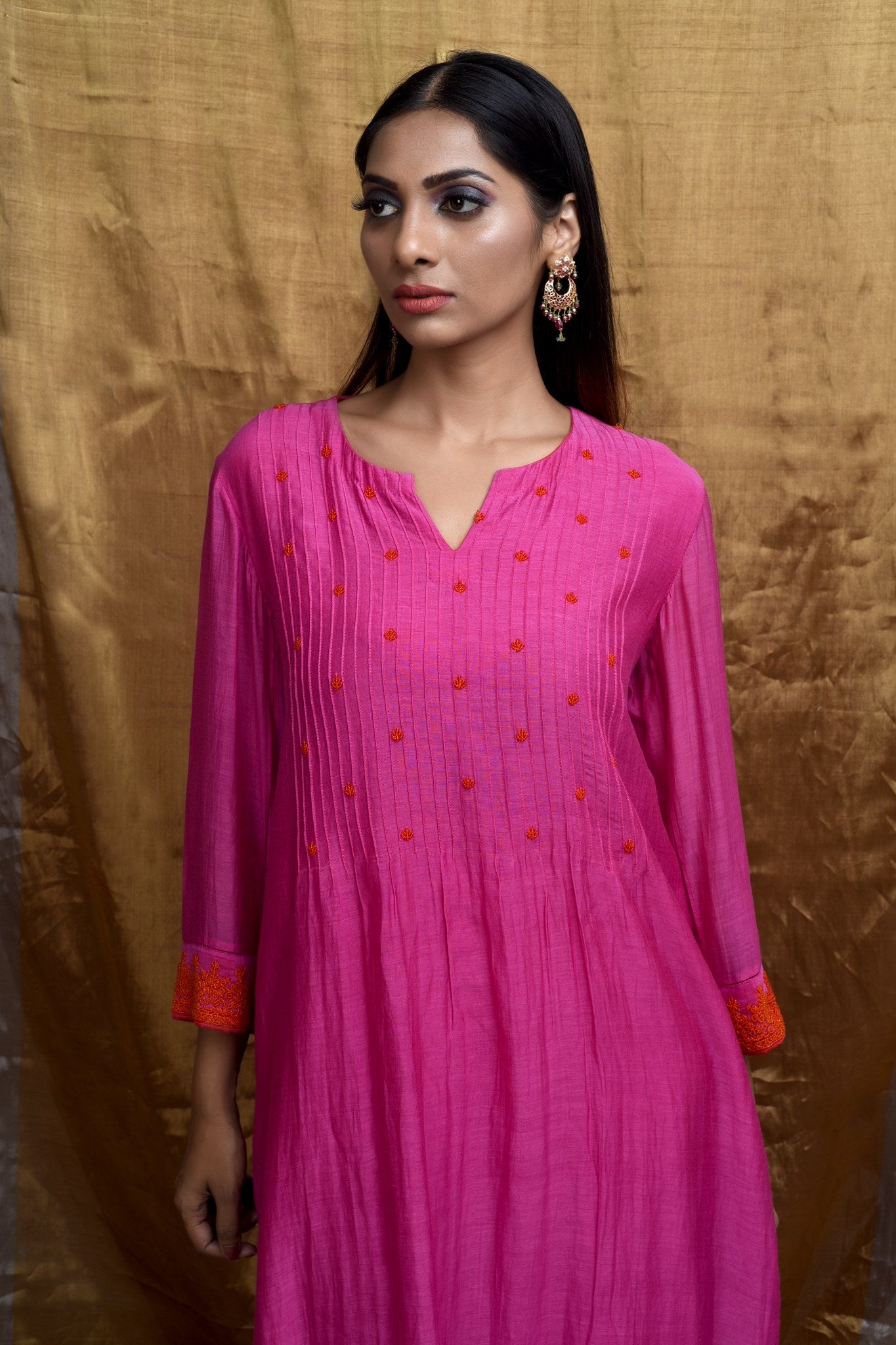 Elegance Pink Kurta & Pant Set