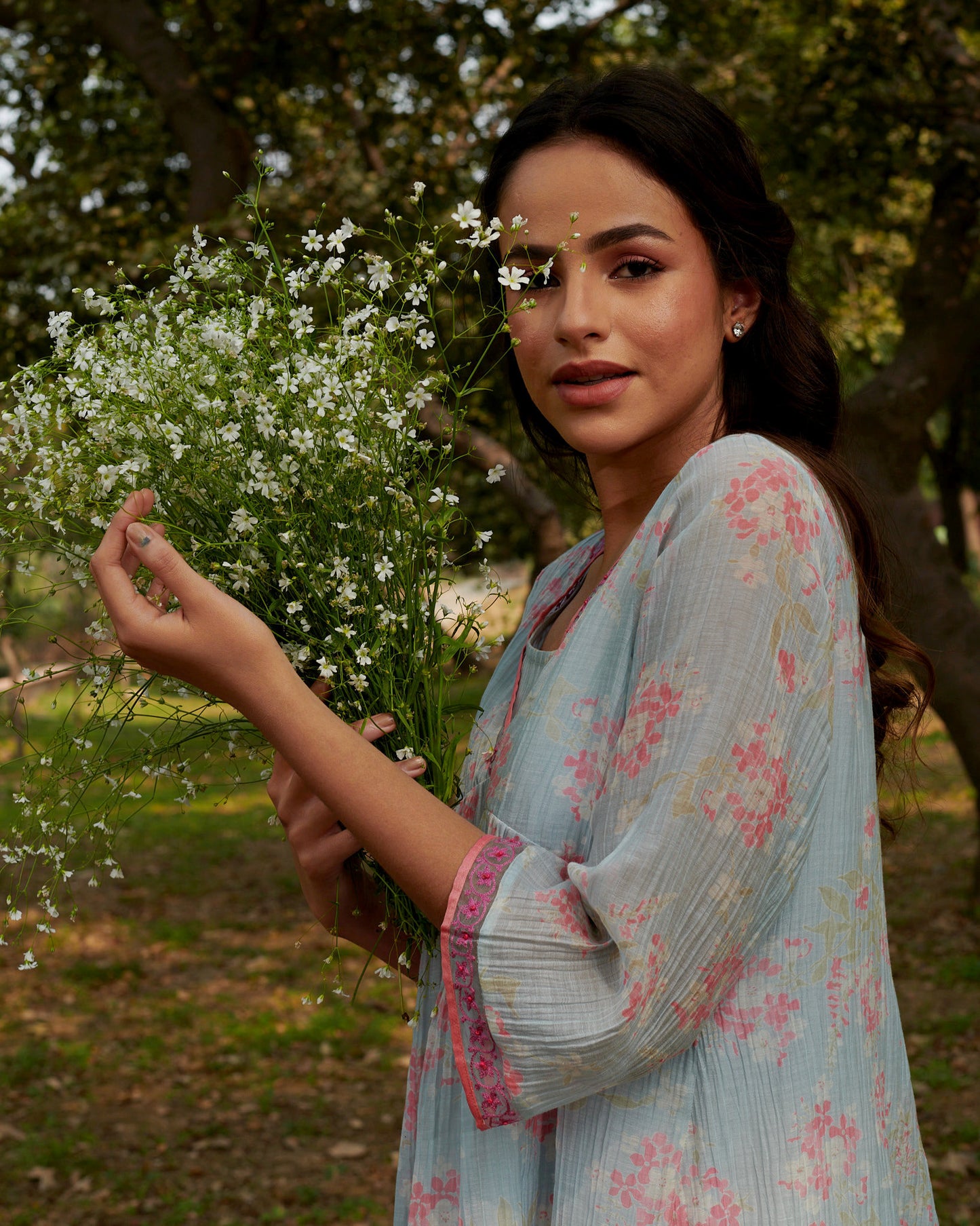 Aparajita  Blue Floral Dress