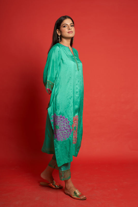 Balsam Fresh Green Kurta Set (Set of 2)