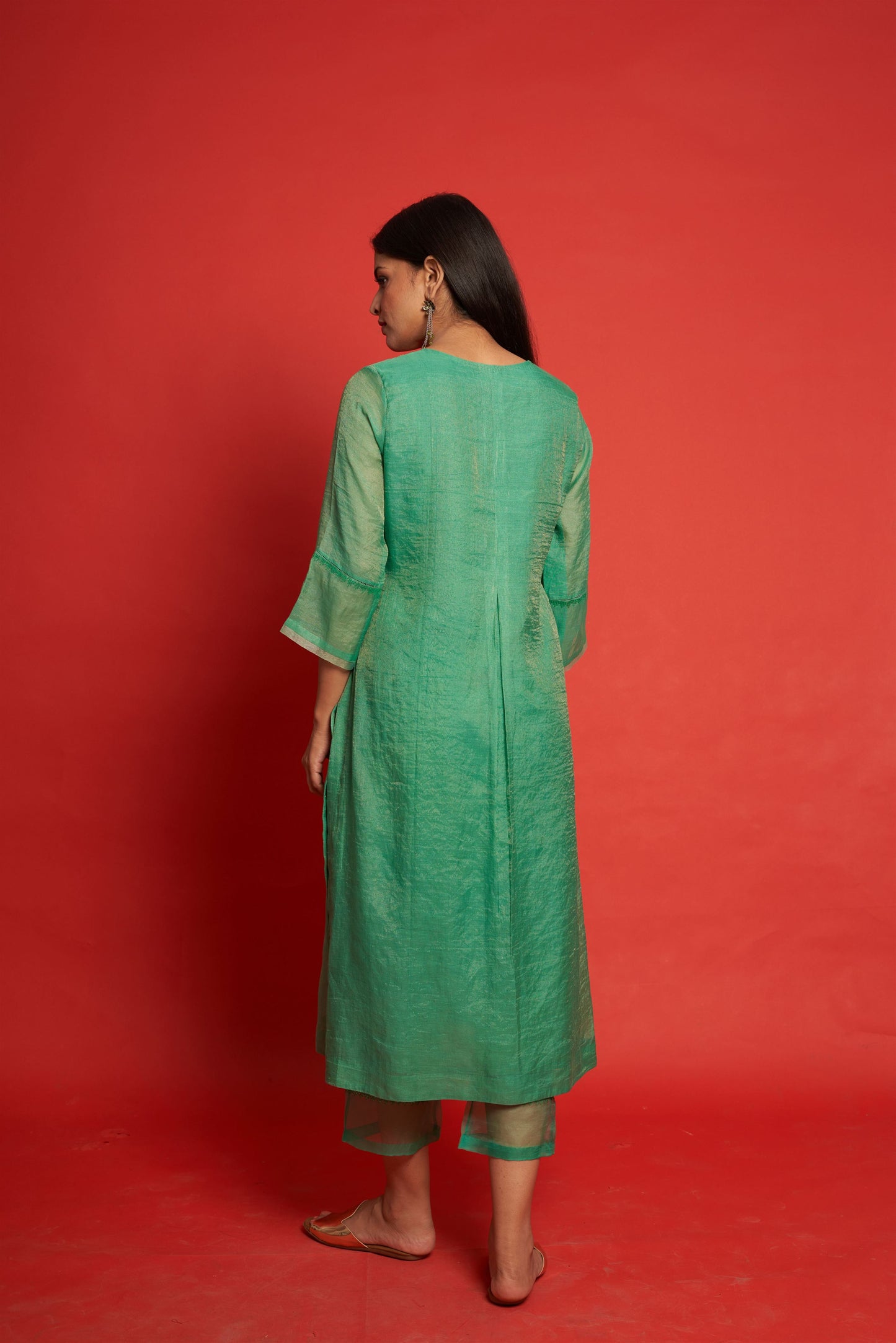 Daisy Emerald Kurta Set (Set of 3)