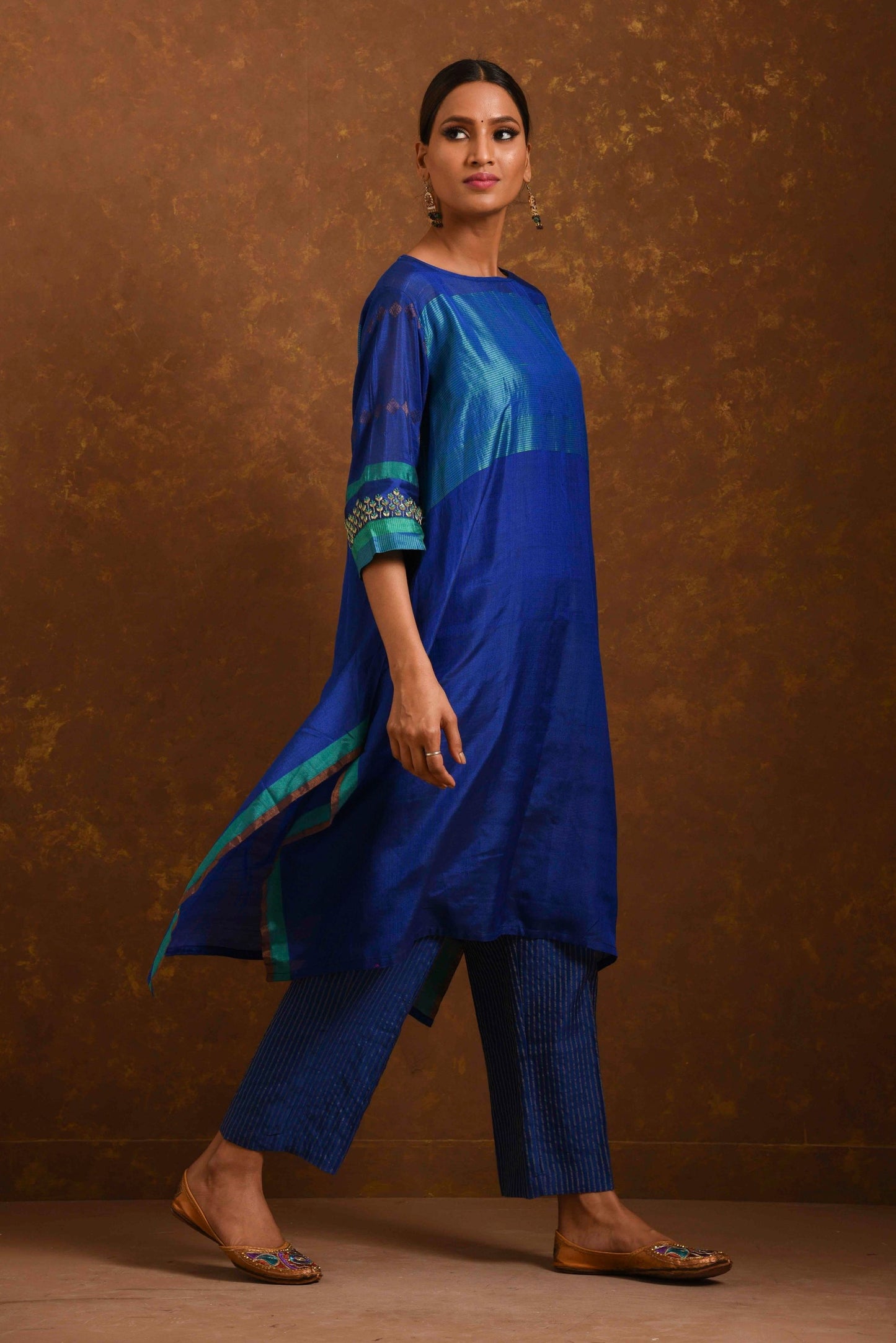 Seher Blue Kurta & Pants Set