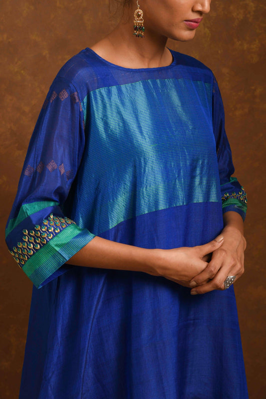 Seher Blue Kurta & Pants Set