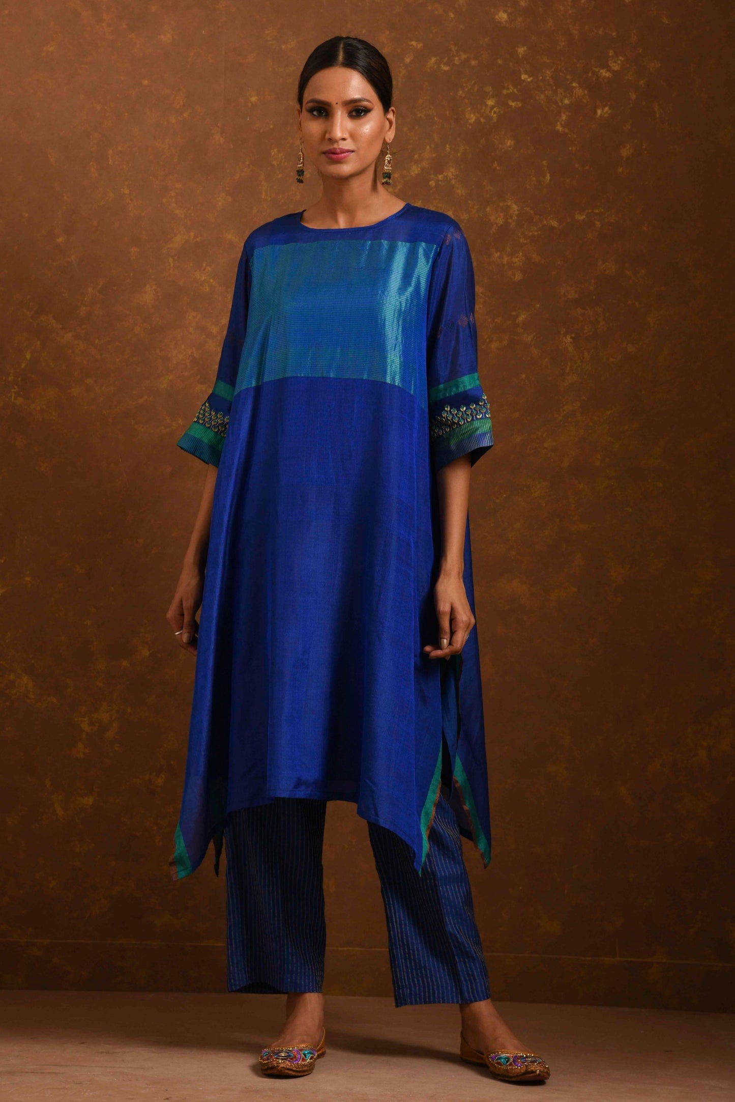 Seher Blue Kurta & Pants Set